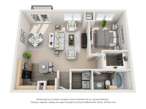 Artisan Apartments floor plan 4