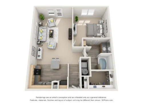 Artisan Apartments floor plan 6