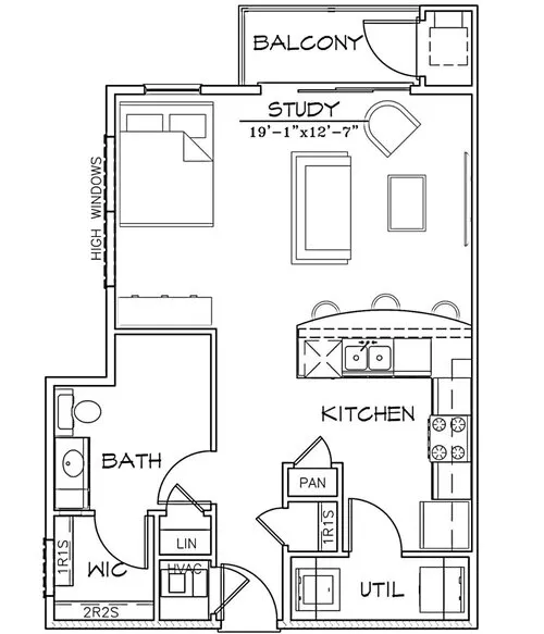 Aspire North Austin floor plan 1