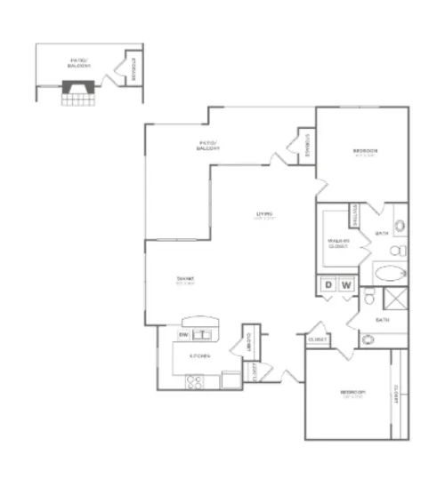 Avana SoCo floor plan 1