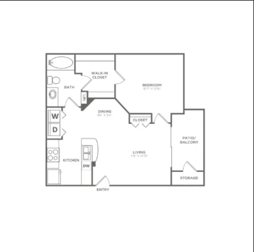 Avana SoCo floor plan 2