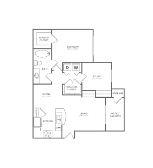 Avana SoCo floor plan 6