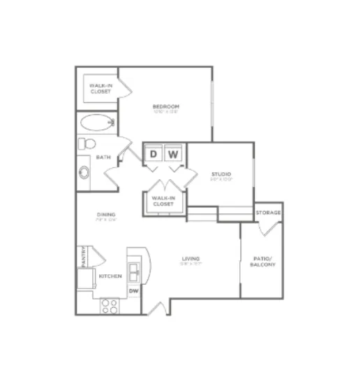 Avana SoCo floor plan 7