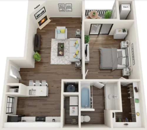 Balcones Club floor plan 6