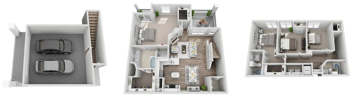 Bridge at Canyon Creek Austin Apartment Floor Plan 10