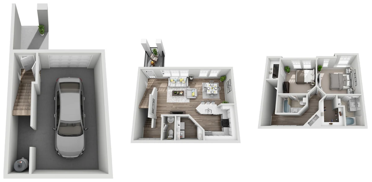 Bridge at Canyon Creek Austin Apartment Floor Plan 6