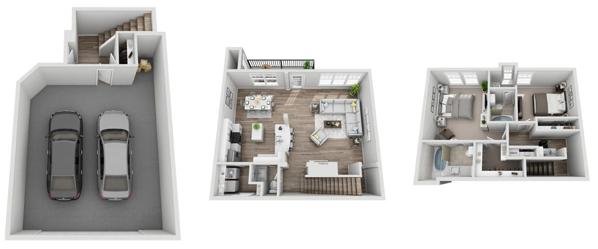 Bridge at Canyon Creek Austin Apartment Floor Plan 7