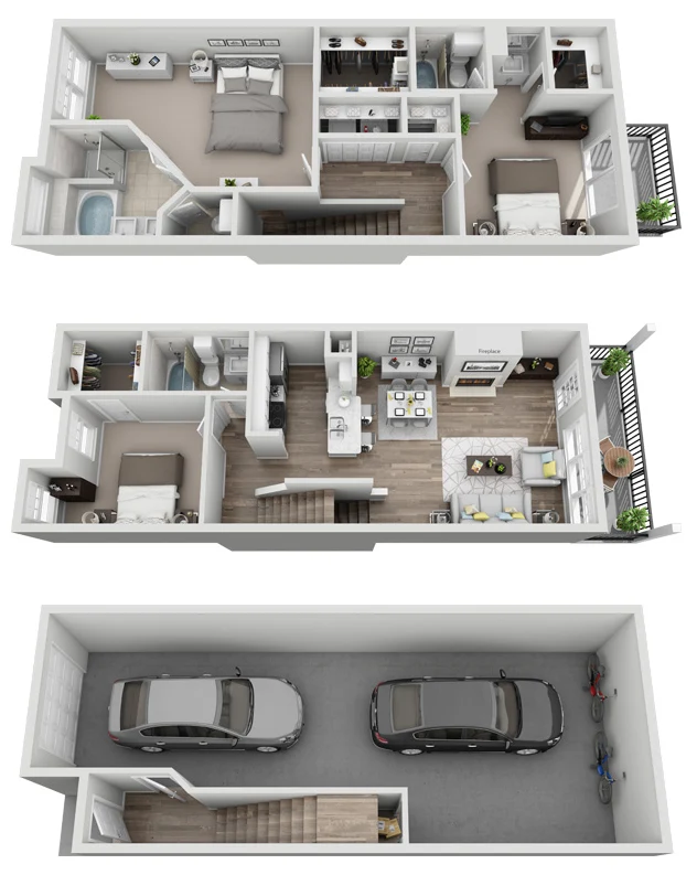 Bridge at Canyon Creek Austin Apartment Floor Plan 8