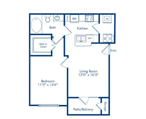 Camden Amber Oaks floor plan 1