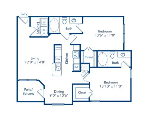 Camden Amber Oaks floor plan 10