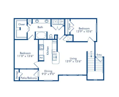 Camden Amber Oaks floor plan 13