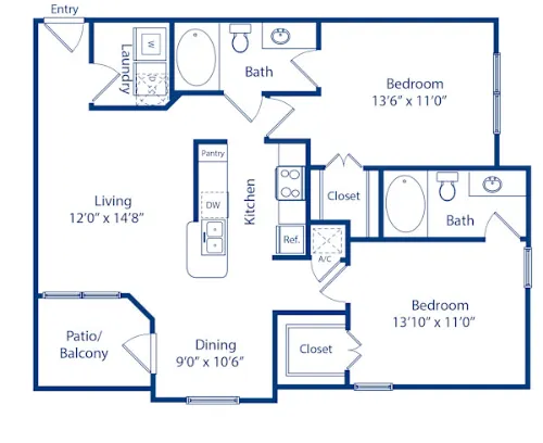 Camden Amber Oaks floor plan 14