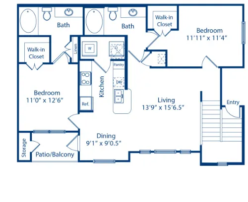 Camden Amber Oaks floor plan 15