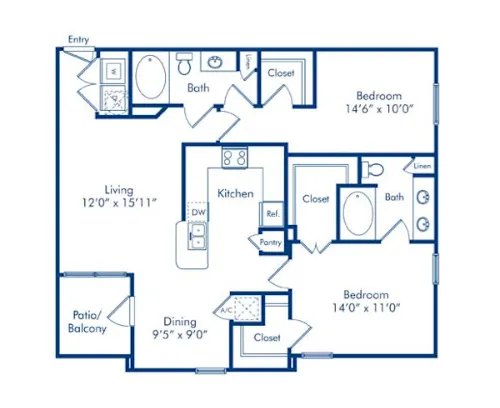 Camden Amber Oaks floor plan 16