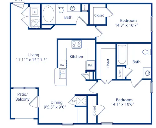 Camden Amber Oaks floor plan 18