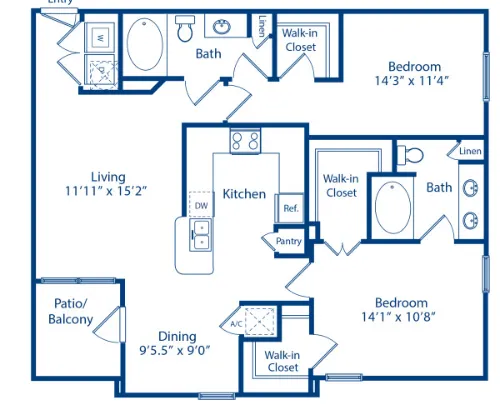 Camden Amber Oaks floor plan 19