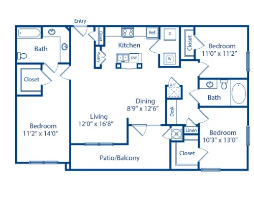 Camden Amber Oaks floor plan 21