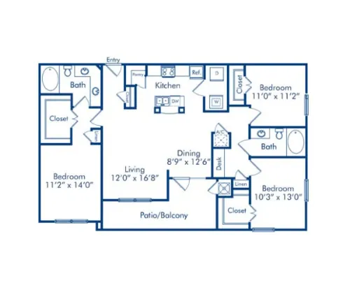 Camden Amber Oaks floor plan 22