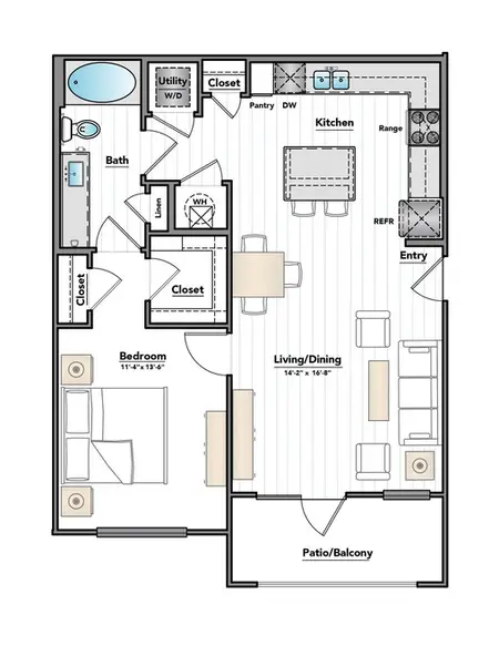 City Heights at College Station FloorPlan 2