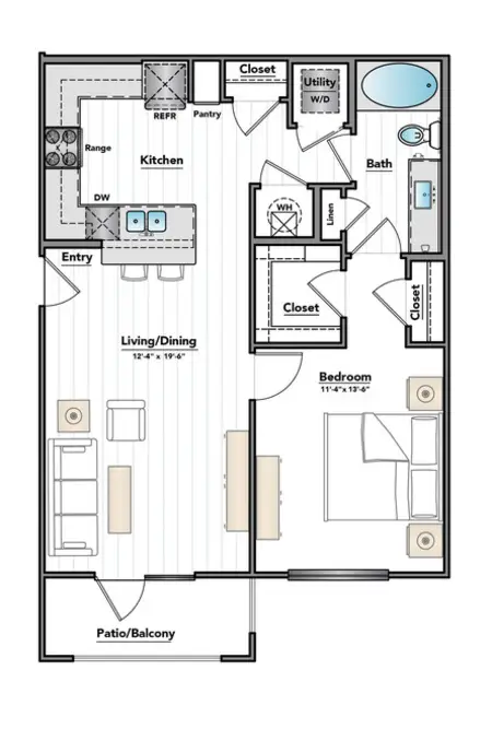 City Heights at College Station FloorPlan 3