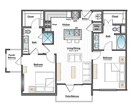 City Heights at College Station FloorPlan 5