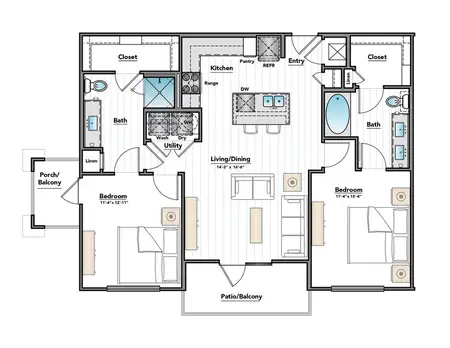 City Heights at College Station FloorPlan 6