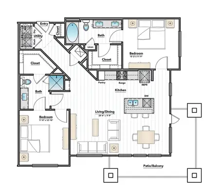 City Heights at College Station FloorPlan 7