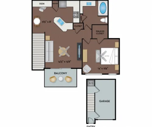 NoA on McNeil Townhomes and Flats floor plan 1