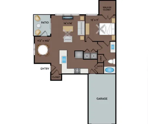 NoA on McNeil Townhomes and Flats floor plan 2