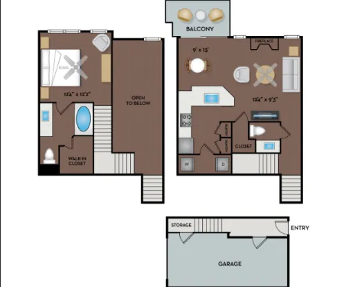 NoA on McNeil Townhomes and Flats floor plan 3