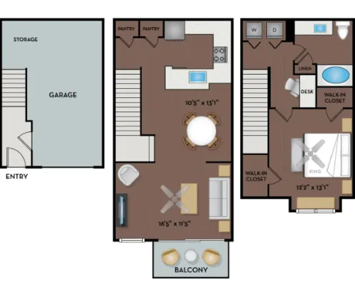 NoA on McNeil Townhomes and Flats floor plan 4