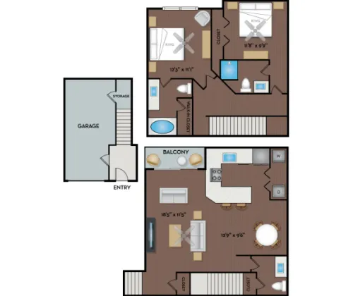 NoA on McNeil Townhomes and Flats floor plan 5