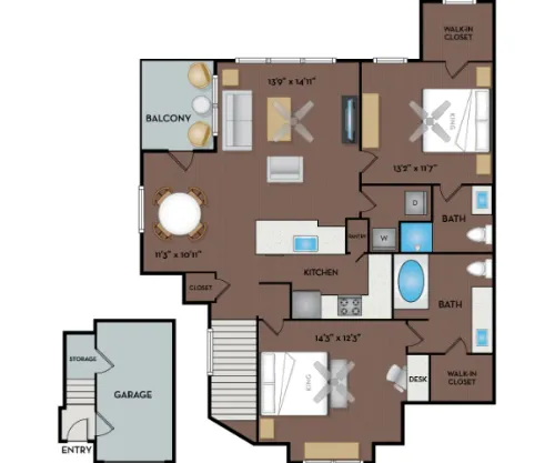 NoA on McNeil Townhomes and Flats floor plan 6