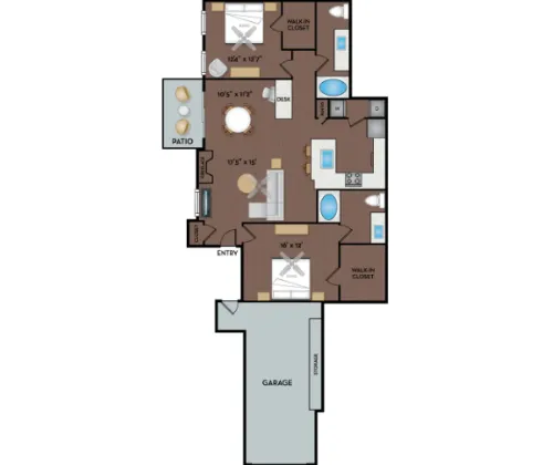 NoA on McNeil Townhomes and Flats floor plan 7