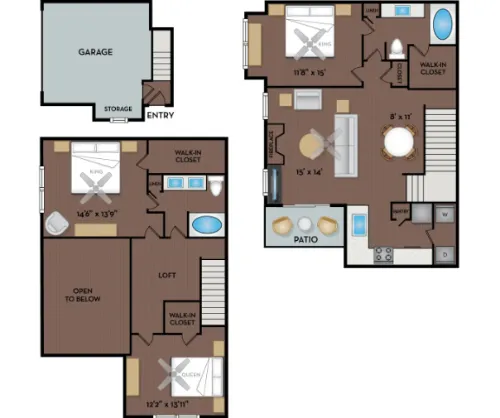 NoA on McNeil Townhomes and Flats floor plan 9