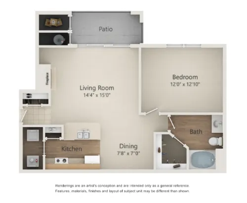 Nolina Flats floor plan 2