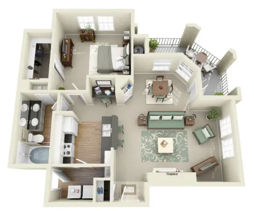 Nolina Flats floor plan 4