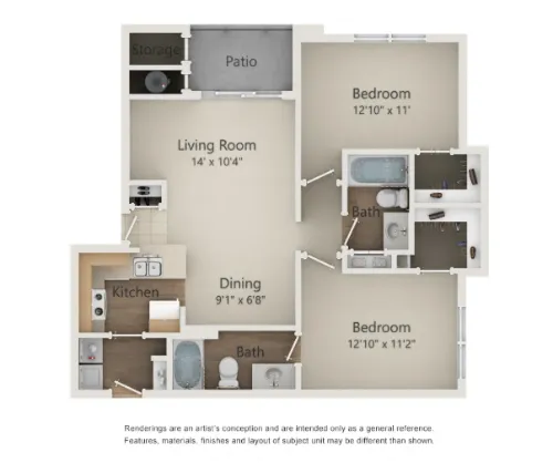 Nolina Flats floor plan 5