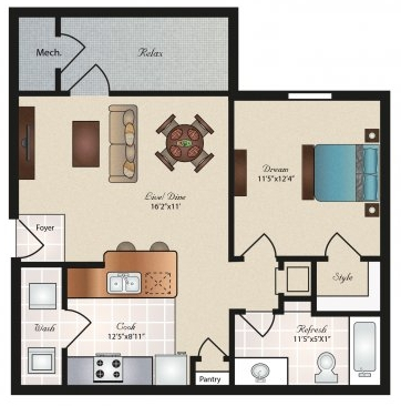 Oxford at Tech Ridge floor plan 1