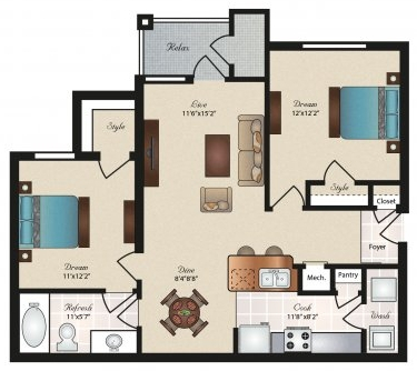 Oxford at Tech Ridge floor plan 3