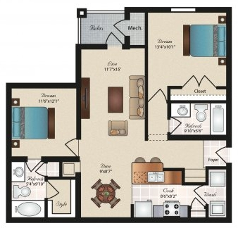 Oxford at Tech Ridge floor plan 5