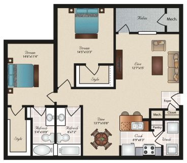 Oxford at Tech Ridge floor plan 6