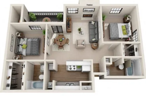 Promontory Point floor plan 3