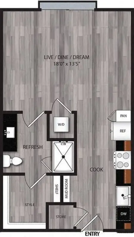 The Cooper Apartments FloorPlan 1