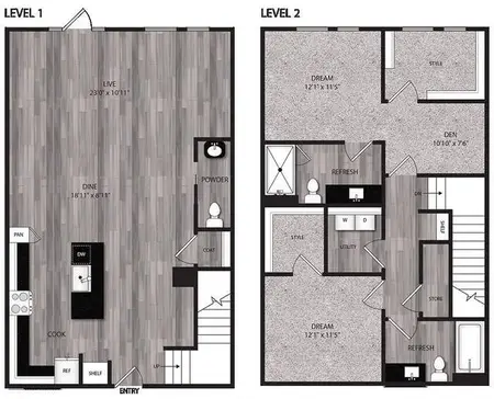 The Cooper Apartments FloorPlan B3