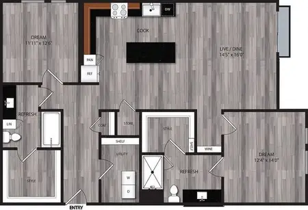 The Cooper Apartments FloorPlan B7