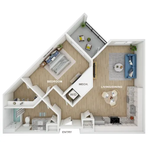 The Post at Parmer floorplan 1