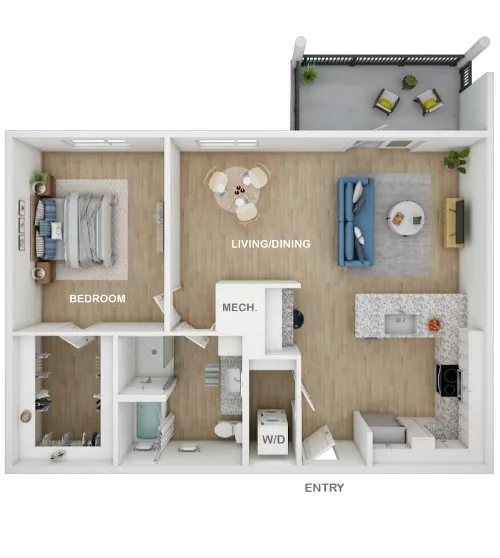 The Post at Parmer floorplan 5