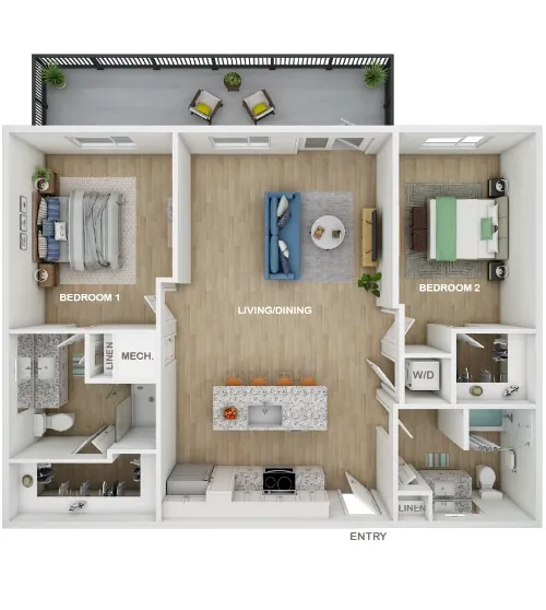 The Post at Parmer floorplan 6