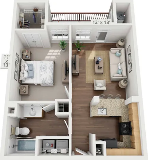 The Reserve at Walnut Creek floorplan 1